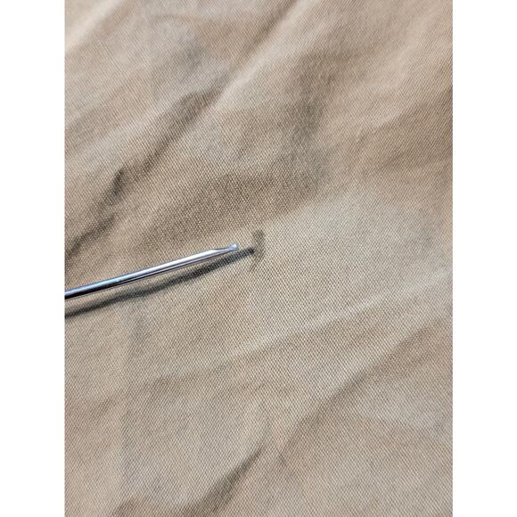 Converse Womens Medium Blouse Button Up 3/4 Sleeve Army Olive Green One Star Top - Picture 16 of 16